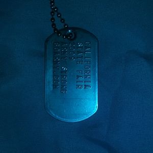 A california state fair dogtag necklace